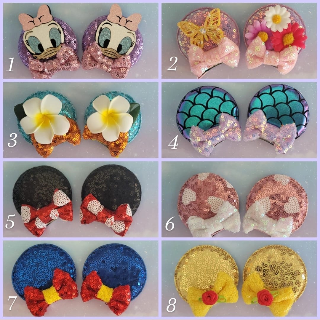 Mickey & Minnie Mouse Hair Clip