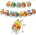 Pokémon "HAPPY BIRTHDAY" Banner Garland – Poké Ball & Character Birthday Party Decoration