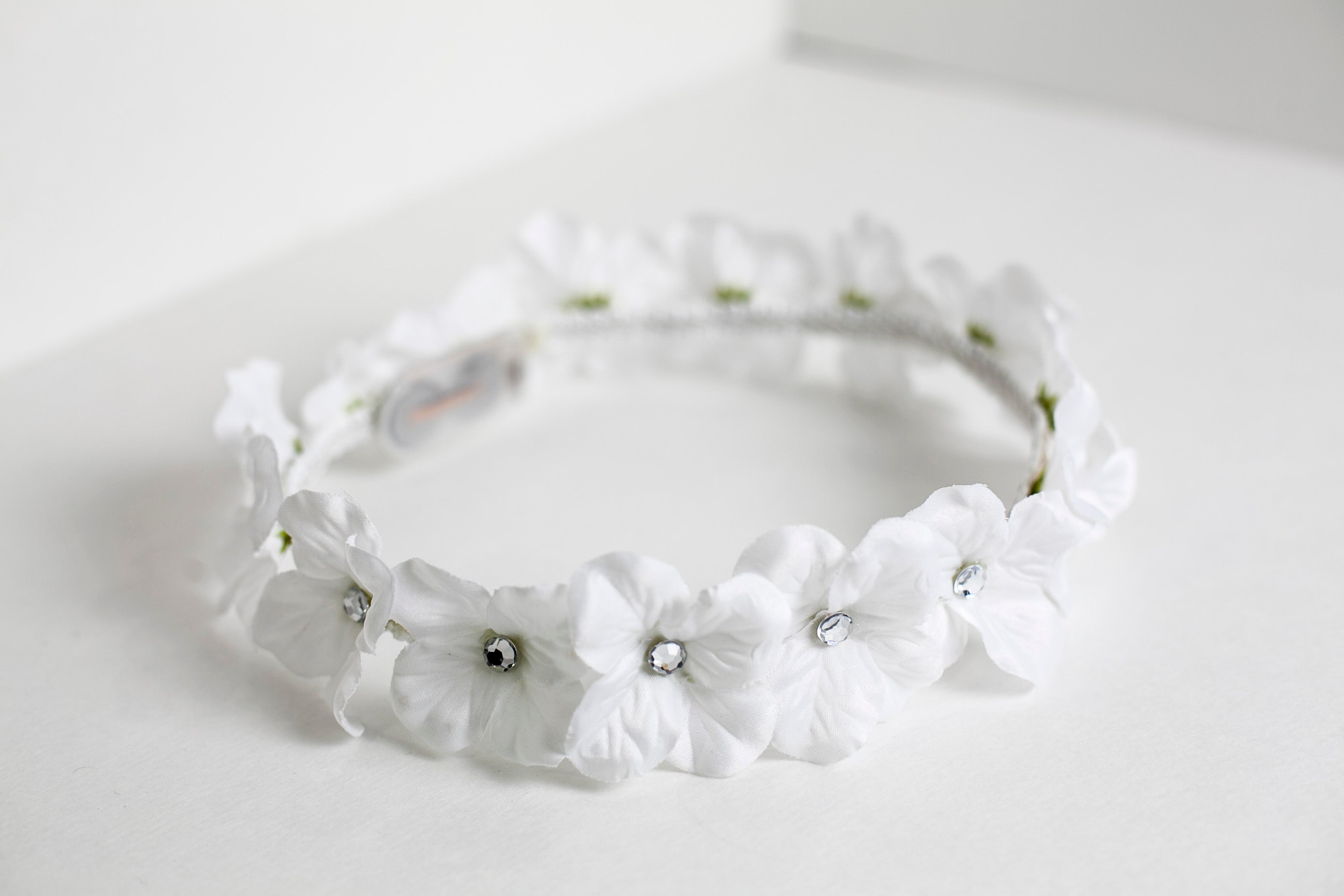 Glowing LED Heavenly White Flower Crown – Light-Up Bridal, Festival & Party Headpiece