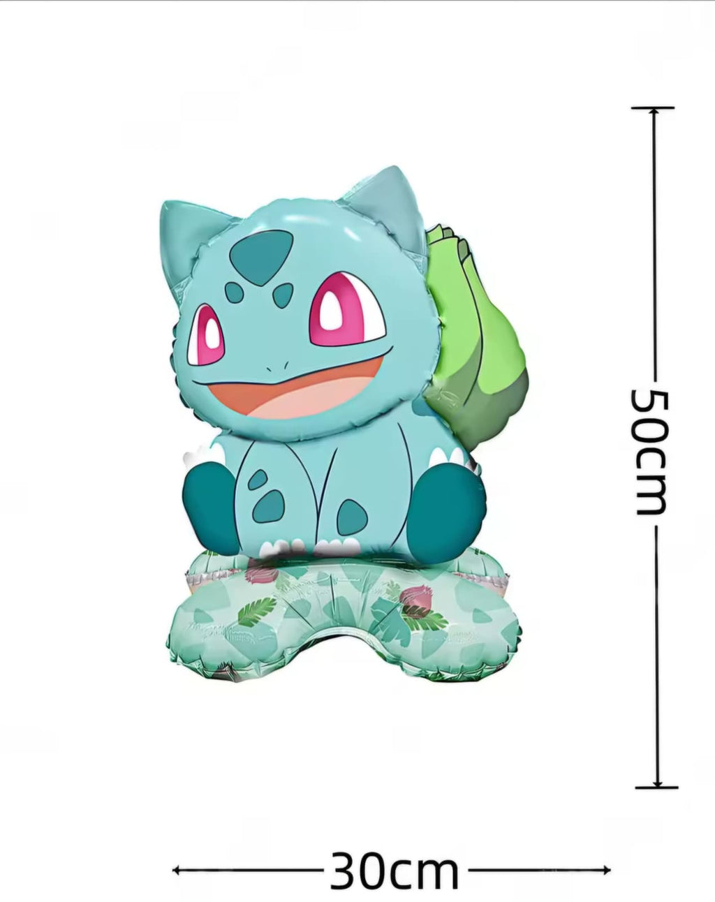 Pokémon Stacked Character Foil Balloons 4pcs set – Standing Pikachu, Charmander, Bulbasaur, & Squirtle Decor