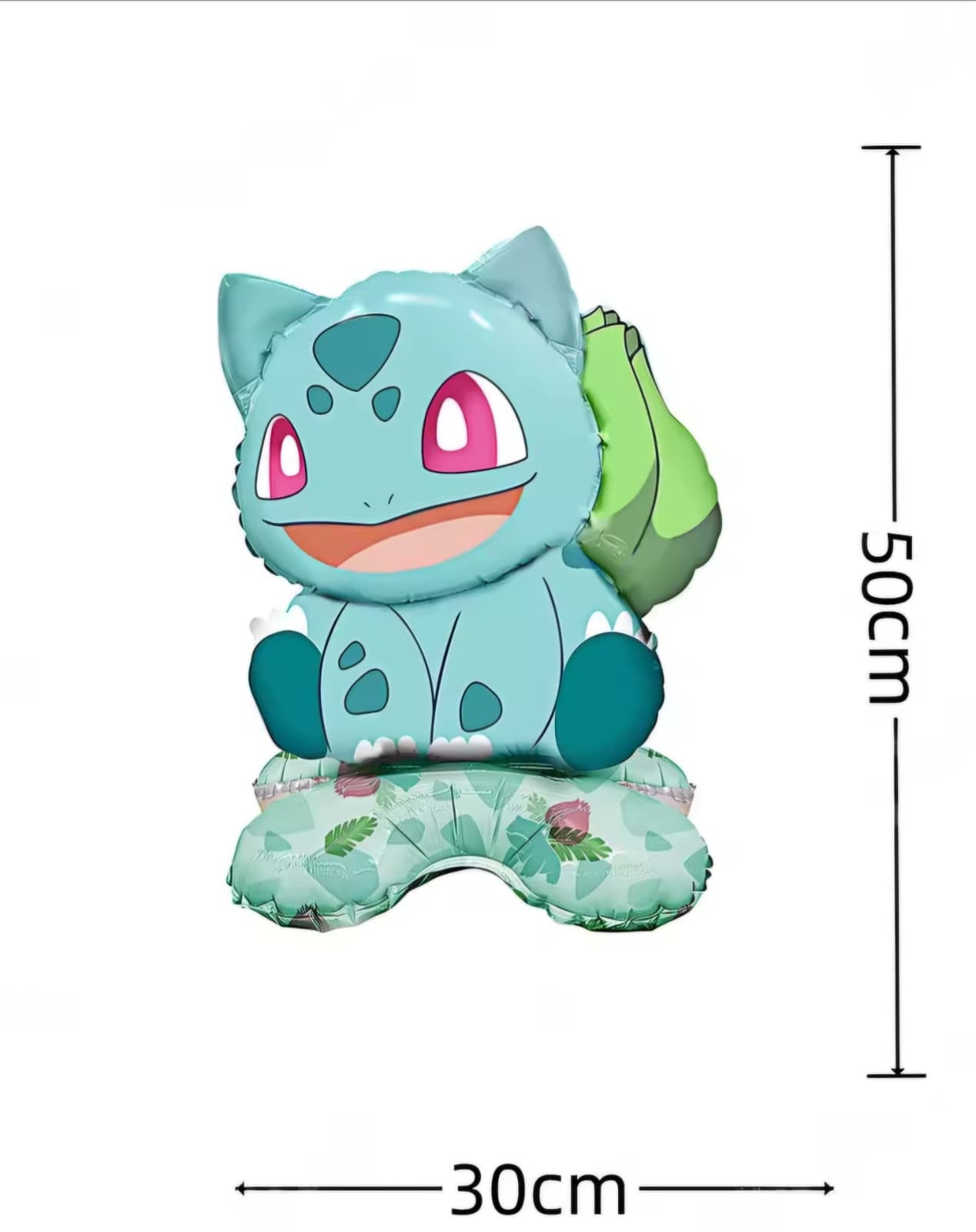 Pokémon Stacked Character Foil Balloons 4pcs set – Standing Pikachu, Charmander, Bulbasaur, & Squirtle Decor