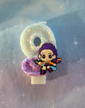 K Pop Demon Hunter Number Birthday Candles (Rumi #9 Candle)
