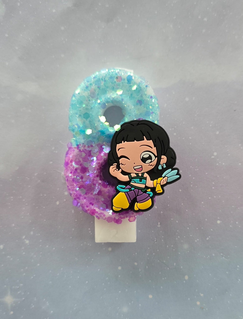 K Pop Demon Hunter Number Birthday Candles (Zoey #8 Candle)