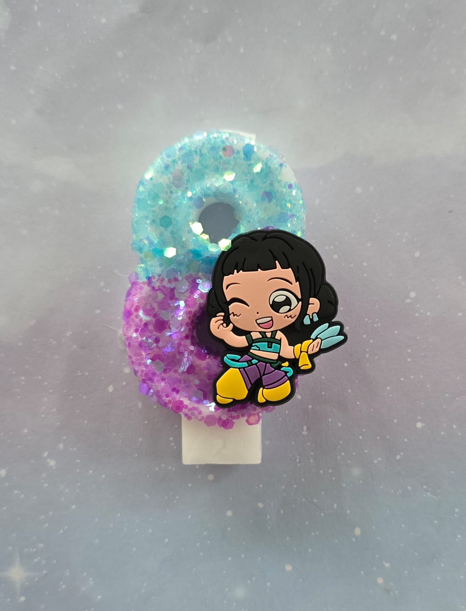 K Pop Demon Hunter Number Birthday Candles (Zoey #8 Candle)