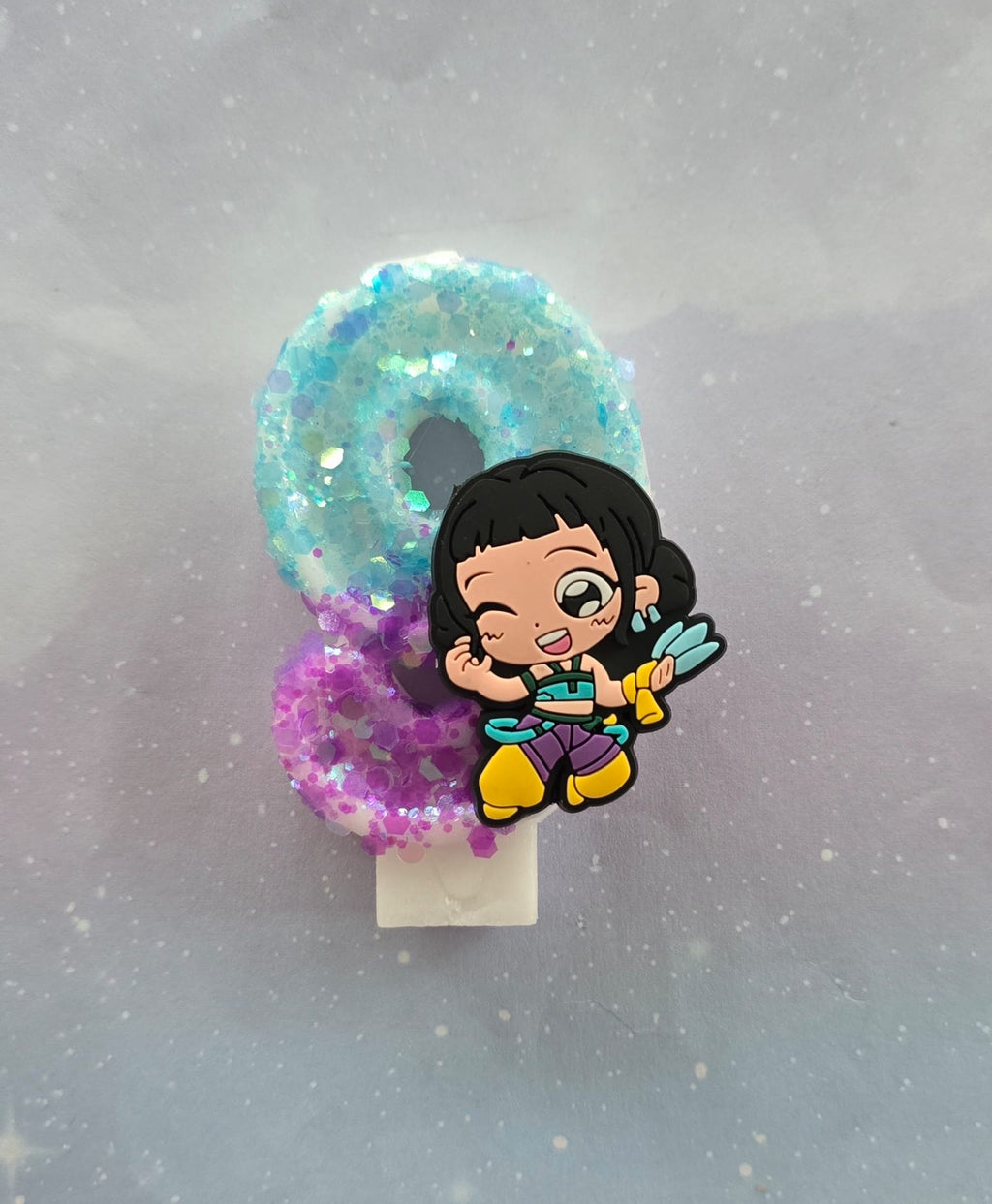 K Pop Demon Hunter Number Birthday Candles (Zoey #9 Candle)