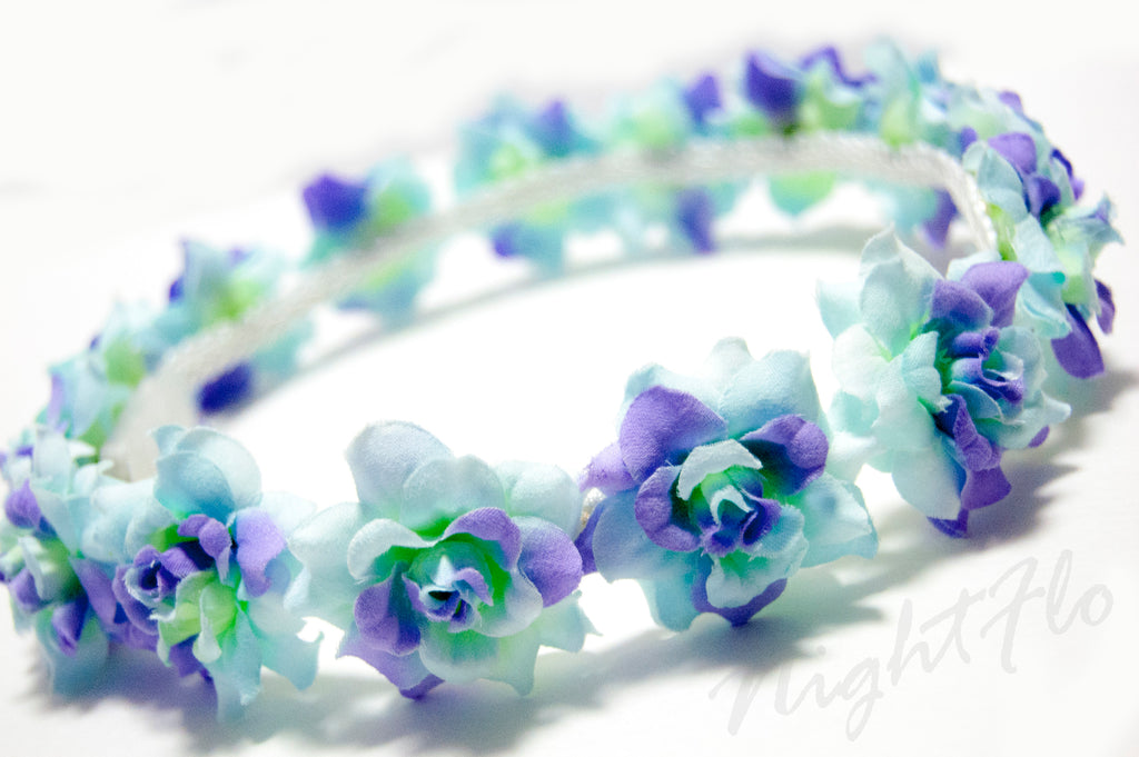 LED Light-Up Monster Palette Floral Crown – Glowing Teal, Purple & Lime Green Headband– Light-Up Festival, Rave & Party Headpiece |Music Festival| EDC Light-Up Bridal, Festival & Party Headpiece (Copy) (Copy)