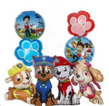 Paw Patrol Rescue Pups Character Balloon Set – Paw Print & Character Foil Birthday Balloons