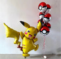 Giant Pikachu Foil Balloon & Poké Ball Bouquet Set – Pokémon Birthday Party Decorations