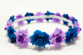Glowing LED Purple & Blue Rose Flower Crown – Light-Up Festival, Rave & Party Headpiece |Music Festival| EDC Light-Up Bridal, Festival & Party Headpiece (Copy)